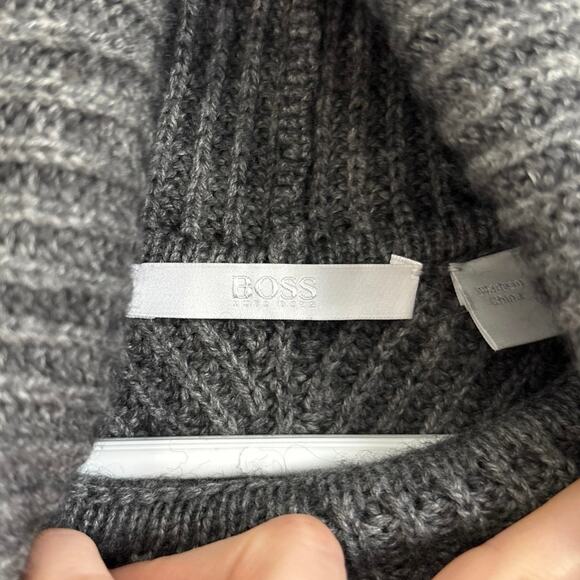 Boss Hugo Boss Fala Gray Luxe Wool Blend Sleeveless Turtleneck Sweater XS (est) - Picture 6 of 6